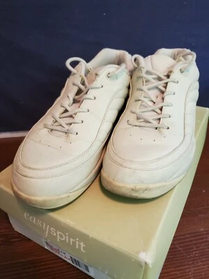 Women's Easy Spirit Anti-Gravity White Leather Sneaker Beige Size 8 - Image 1 of 4