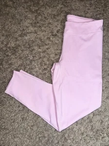 NEW Girl's Under Armour Light Pink Crop Leggings Yoga Pants Size Large MSRP $30 - Picture 1 of 6
