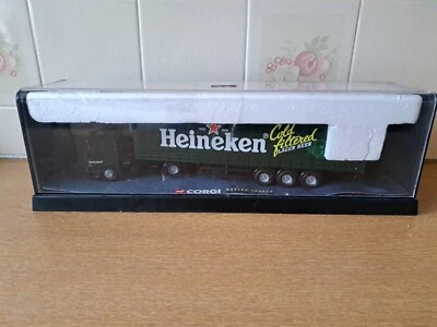 Corgi CC75404 Leyland DAF 85 curtainsider Heineken 1/50 In Original  Case - Image 1 of 4