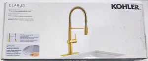 KOHLER Clarus herunterziehbare Küchenarmatur lebendig gebürstet modern Messing R30937-2MB - Bild 1 von 2
