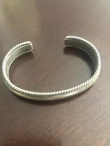 BEAUTIFUL NORA TAHE NAVAJO Sterling Silver 925 Cuff Bracelet WEIGHS 31 GRAMS - Picture 1 of 2
