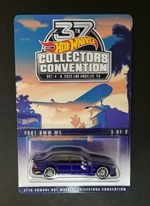 2023 Hot Wheels BLUE 2001 BMW M5 Finale Car 37th Convention LAX #3763/4000 - Picture 1 of 11