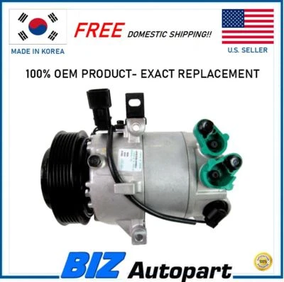 OEM ! A/C COMPRESSOR W/CLUTCH FOR 2011-2013 HYUNDAI ELANTRA OE# 97701-3X601 - Image 1 of 4