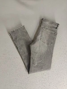 Old Navy Boys Jeans 16 Slim Gray Skinny 360 Stretch Medium Wash Denim 5 Pockets - Picture 1 of 12