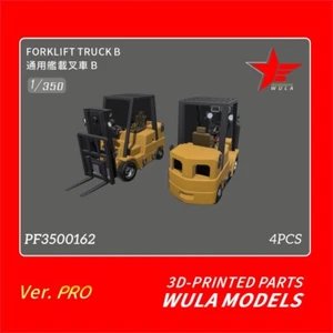 WULA MODELS PF3500162 1/350 Forklift Truck B 3D Printed 4pcs - Picture 1 of 2