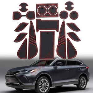 Alfombrillas ranuras de goma interiores para puerta Toyota Venza 2021-2022 - Imagen 1 de 12