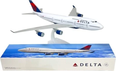 Delta Airlines Boeing 747-400 1:200 Scale Model Airplane - Image 1 of 4