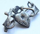 WWI WW1 Russia Empire Badge Brooch Pin Amulet ''Faith Hope Love''