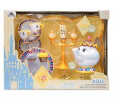 Disney Beauty and the Beast Be Our Guest Singing Tea Cart Playset Girls Toy New