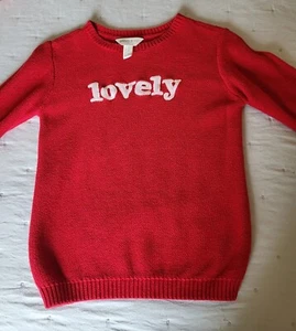 Forever 21 Girls Red Sweater Long Sleeve Lovely Size 13/14 - Picture 1 of 8