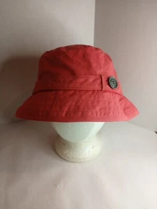 Eddie Bauer Bucket Hat Cap Size L/XL Raspberry Red Outdoor Fishing Hiking Beach - Picture 1 of 7