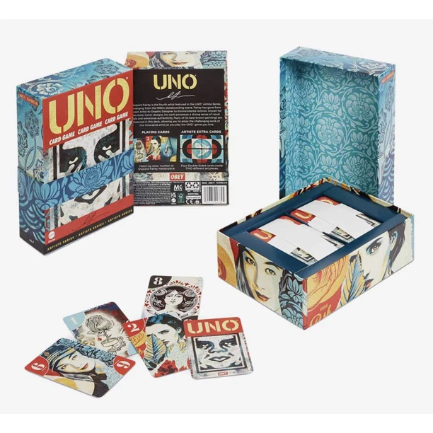 Mattel Creations UNO Artiste Shepard Fairey Card Game New In Manufacturer's Box - Image 1 of 1