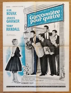 GARCONNIERE POUR QUATRE kim novak affiche cinema originale 80x60 '62 - Photo 1/1