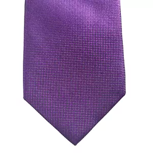 Beau Brummel Soho Men's 100% Silk Tie Eminence purple Solid 59x3.5" - Picture 1 of 5