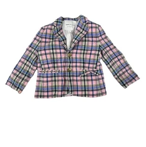 Janie And Jack Boy Kids Size 3T Linen Blazer Jacket Multicolored C09 - Picture 1 of 6