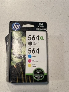 HP 564Xl Black & 564 Color Standard Ink Cartridges Exp. 2019 - Picture 1 of 5
