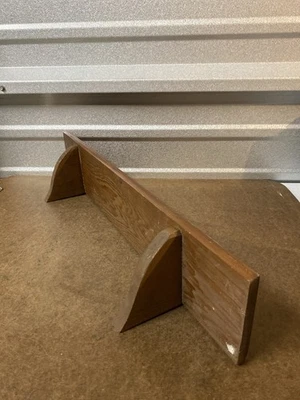 VTG Small Wood Wall Shelf Display Rustic Farmhouse Country - Image 1 of 4