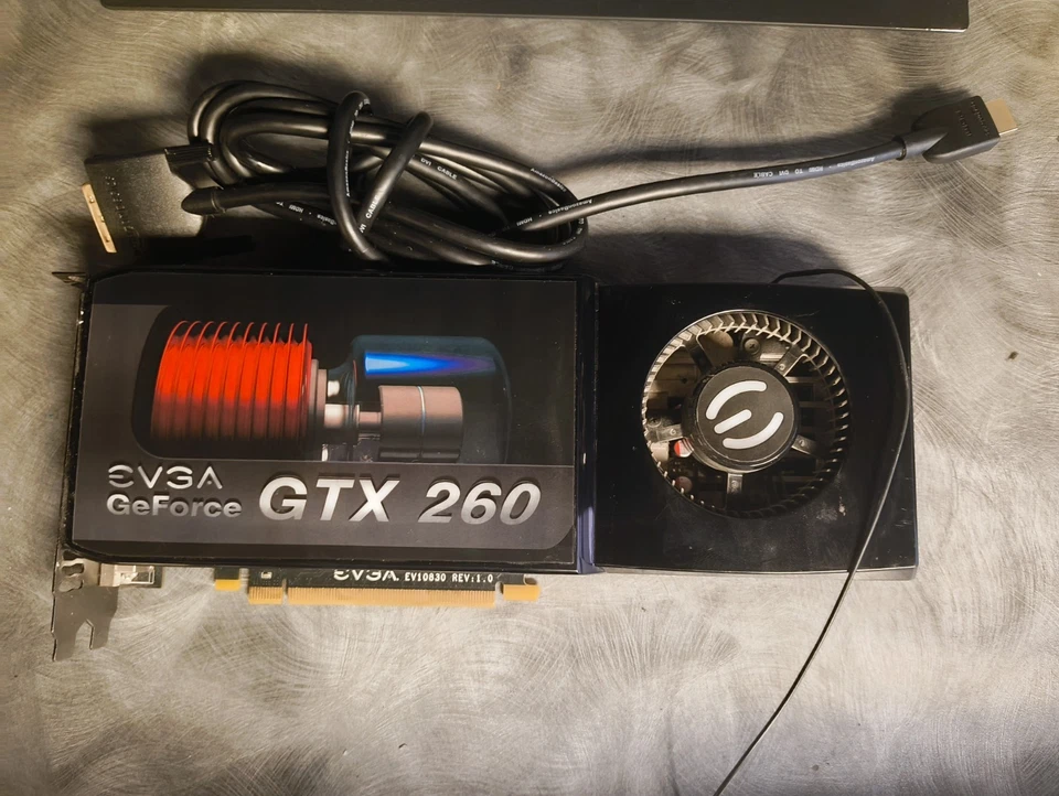EVGA NVIDIA GeForce GTX 260 896MB GDDR3 SDRAM W/ Accessories - Image 1 of 4