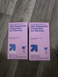 Up & Up Hair Regrowth Treatment Women 3 2fl oz bottles 3 months supply - 2 Boxes - Picture 1 of 6