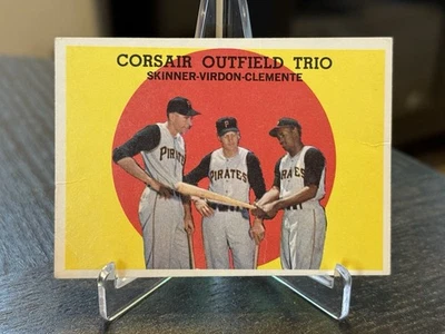 1959 Topps Corsair Outfield Trio Skinner Virdon Clemente #543 Pirates Vintage - Изображение 1 из 2