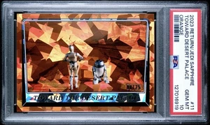 2023 Topps Chrome Sapphire Star Wars Toward Desert Palace #11 Orange /25 PSA 10 - Picture 1 of 3