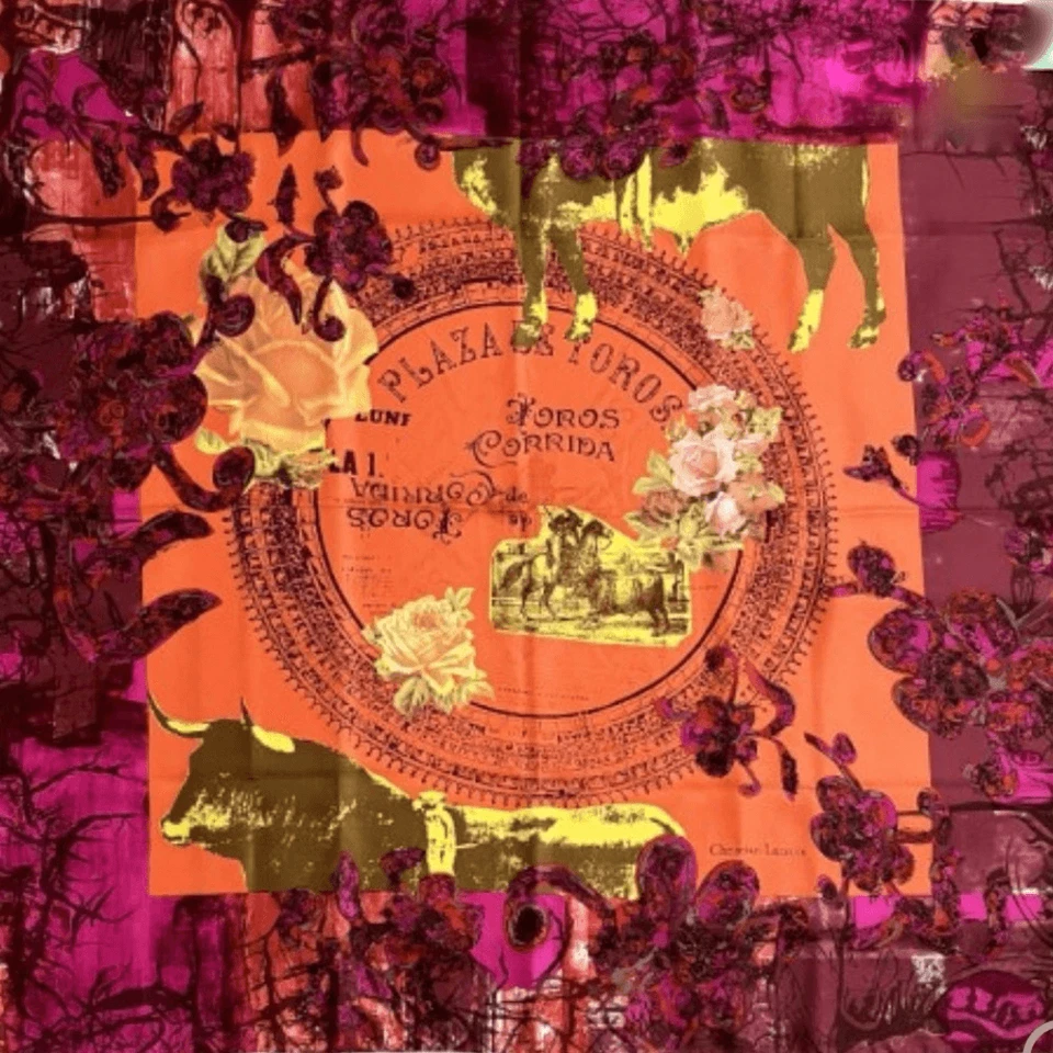 Bufanda cuadrada de seda Christian Lacroix Foto 1 de 4