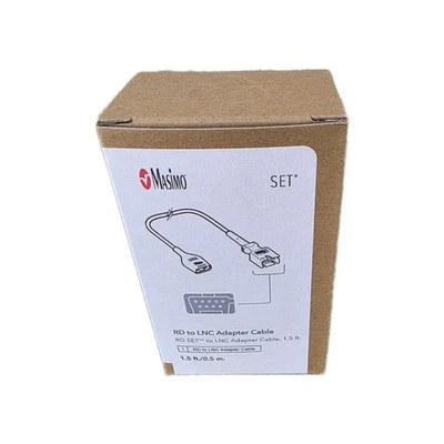 Masimo 4105 RD to LNC Adapter Cable 1.5Ft 0.5m New in Box - Image 1 of 4