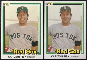 1981 Donruss Carlton Fisk #335 NM-MT (2) Karten - Bild 1 von 2