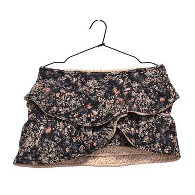 Isabel Marant Floral Flower Cotton Linen Silk Mini Skirt Size 2 Made in India - Image 1 of 4
