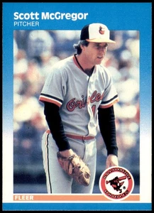 Scott McGregor Baltimore Orioles 1987 Fleer #475 MLB Baseball Card - Picture 1 of 2