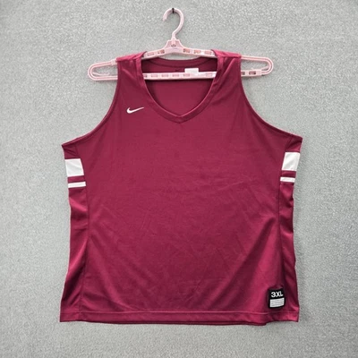 Camiseta sin mangas Nike para mujer 3XL granate Dri-Fit ropa deportiva logotipo malla sin mangas Foto 1 de 4