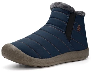 Eagsouni Unisex Snow Boots Winter Slip On Booties Anti-Slip Men’s Size 11 - Picture 1 of 8