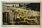 Vintage Postcard, Hyman Terrace, Mammoth Hot Springs, Yellowstone National Park