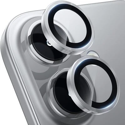 适用于 iPhone 16 Pro Max/16 Pro/16 Plus/16 金属环相机镜头保护膜保护套 — 第 1/4 张图片