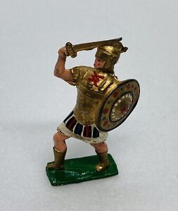 Rare Cherilea Roman Soldier Sword Shield Fight Battle Stands Made In England 23