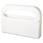 16 In. X 3-1/4 In. X 11-1/2 In. White Plastic Half-Fold Toilet Seat Cover
