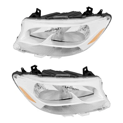 Halogen Headlights Driver +Passenger Side For Mercedes-Benz Sprinter 2019-2022 - Image 1 of 4