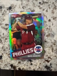 Tarjeta refractor 2020 Topps Chrome 1985 35th Phillies Rhys Hoskins #85tc-20 - Imagen 1 de 1