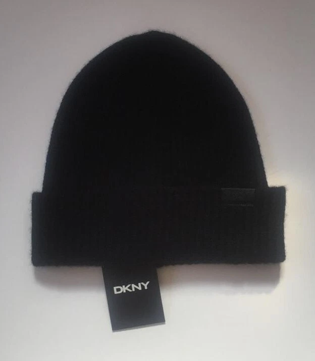 NUEVO CON ETIQUETAS SOMBRERO DE CACHEMIR MARCA DKNY COLOR NEGRO TALLA ÚNICA Foto 1 de 1