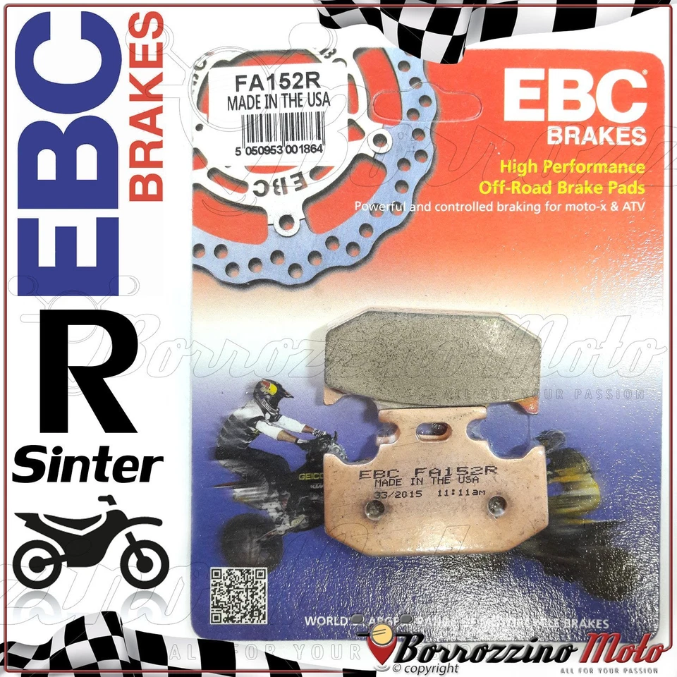 PASTIGLIE FRENO POSTERIORE SINTER EBC FA152R per SUZUKI RM 250 1989-1991 Foto 1 de 1
