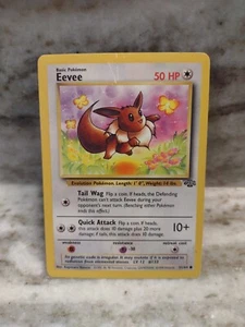 EEVEE - Jungle Set - 51/64 - Common - Pokemon Card LV 12 #133 50HP - Picture 1 of 2