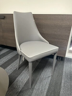Bontempi Casa Clara Dining Chair In Grey Eco Leather Ex Display - Image 1 of 4