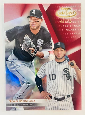 2018 Topps Gold Label YOAN MONCADA Class 1 Red #'d /75  #34 - Image 1 of 2
