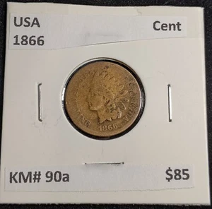 USA 1866 Cent KM# 90a #241 #30C - Picture 1 of 6