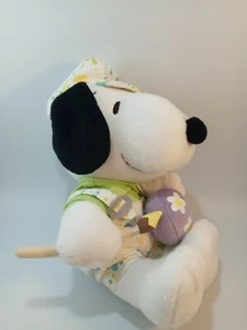 Snoopy Hallmark Peanuts Easter Painter Painting Egg 9" Tall Stuffed Animal Plush - Picture 1 of 3