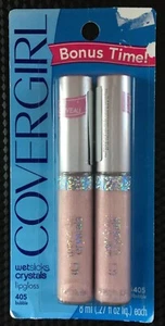 Covergirl Wetslicks Crystals Lipgloss *BUBBLE,* Rare Twin Pack! - Picture 1 of 1