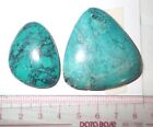 Turquoise Stone Flat Free Form Cabochon 106.5 Carat 2 pieces 21.3 gram