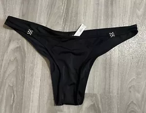 Ann Summers Sunkissed Brazilian Bikini Bottoms Size 18 Black /Diamanté RRP £16 - Picture 1 of 10