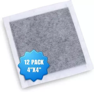 Almohadillas absorbentes de olores corporales de carbón activado SELLRID: 12 (4""x4") con adhesivo - Imagen 1 de 6