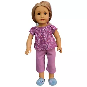 American Girl Puppe lila Pfau Pyjama Set 2013 nicht mehr produziert (Puppe nicht enthalten) - Bild 1 von 12